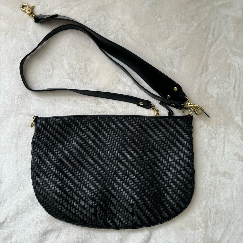 Clare V Black Woven Crossbody Bag

Dimensions - 15 W x 11 H